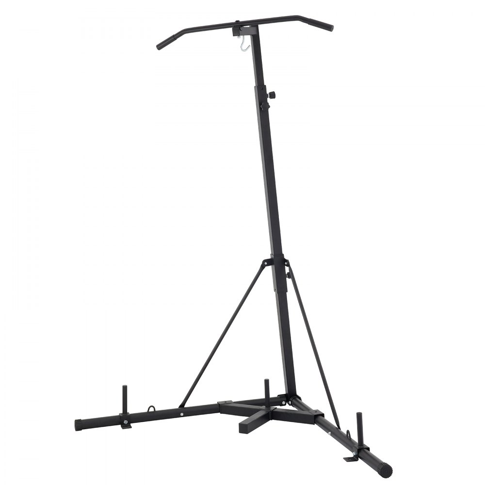 Soporte para saco pesado VEVOR con marco resistente y base triangular para mayor estabilidad.