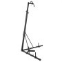 Soporte para saco pesado VEVOR negro con base triangular estable y ganchos ajustables.