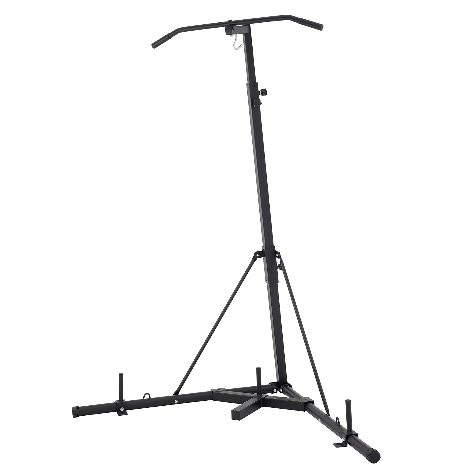 Soporte para saco pesado VEVOR con marco resistente y base triangular para mayor estabilidad.