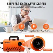 VEVOR Máquina de prensa de calor para tazas prensa de calor para vasos de 30 oz transferencia Máquina de Sublimación vasos rectos delgados de 11-15 oz