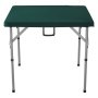 Mesa de Mahjong VEVOR, plegable por la mitad para 4 jugadores con tablero verde resistente al desgaste, mesa de dominó cuadrada portátil con asa de transporte para acampar al aire libre, picnic, fiesta, 86 x 86 cm