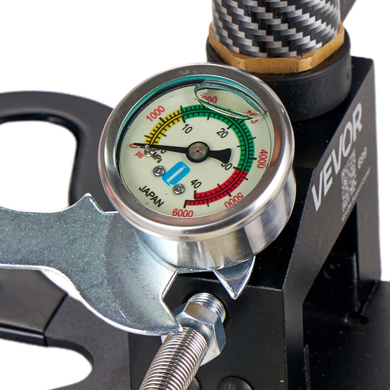 VEVOR Bomba Manual PCP 3,5 Etapas, Bomba PCP de Pistola de Aire 4500 PSI 31,03 MPa, con Filtro de Aceite y Humedad, Manómetro, Cuerpo de Acero Inoxidable, para Inflado de Neumáticos, Paintball