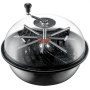 Recortador de hojas VEVOR, cuenco de 24 pulgadas, recortador manual de brotes con cuchillas de acero inoxidable para corte giratorio, cúpula de visibilidad clara y podadora manual incluida, para cortar hojas, brotes y flores.
