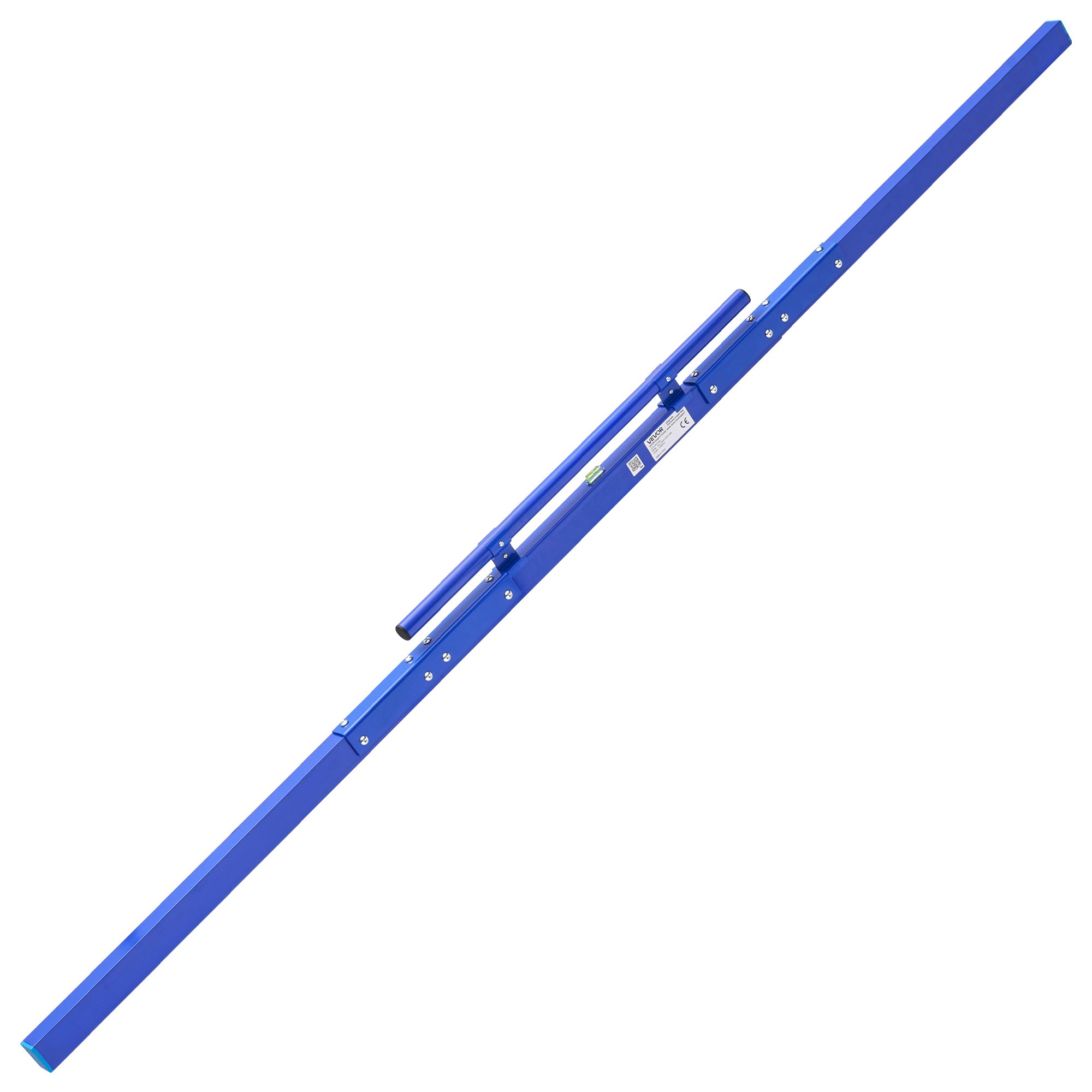 VEVOR Regla Niveladora para Hormigón 2430 mm de Aleación de Aluminio, Herramienta de Nivelación, Llana Manual con Nivel de Burbuja, Asa Integrada, Diseño Ligero para Patios, Aceras, Garajes y Losas