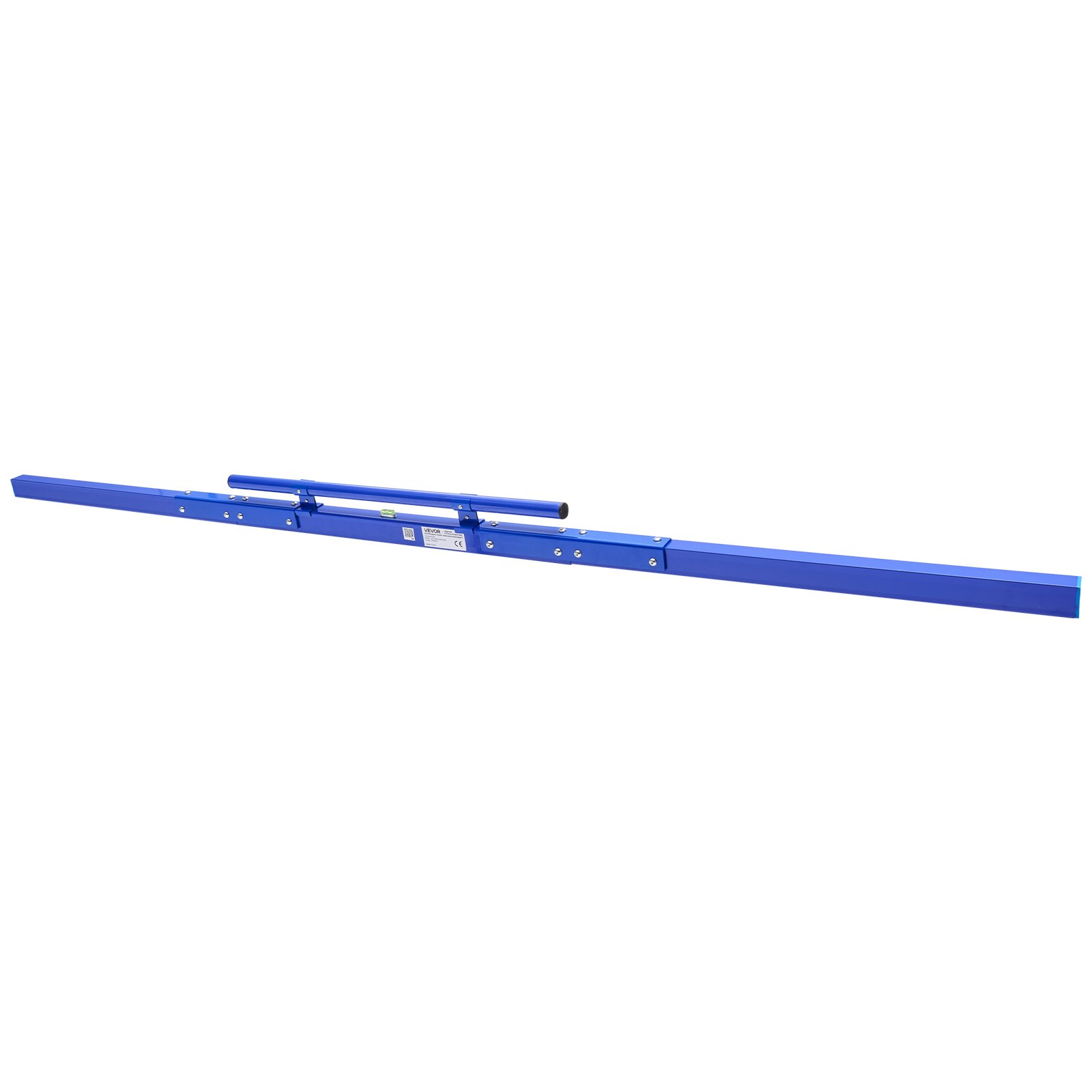 VEVOR Regla Niveladora para Hormigón 2430 mm de Aleación de Aluminio, Herramienta de Nivelación, Llana Manual con Nivel de Burbuja, Asa Integrada, Diseño Ligero para Patios, Aceras, Garajes y Losas