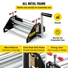 Prensa de grabado básica VEVOR, prensa de grabado de construcción de metal, prensa de grabado profesional para grabado y grabado monotipo, tamaño de impresión 11 pulgadas de largo x 10 pulgadas de ancho x 6,8 pulgadas de alto