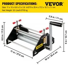 Prensa de grabado básica VEVOR, prensa de grabado de construcción de metal, prensa de grabado profesional para grabado y grabado monotipo, tamaño de impresión 11 pulgadas de largo x 10 pulgadas de ancho x 6,8 pulgadas de alto
