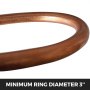 Dobladora de rodillos de anillo VEVOR, tamaño de anillo de 3 pulgadas, acero redondo de 1/4 pulgadas y capacidad de acero plano de 1 x 3/16 pulgadas, rodillo de anillo de manivela portátil