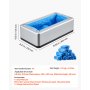 VEVOR Dispensador Automático de Cubrezapatos con 100 Cubrezapatos Desechables Antideslizantes, Apto Hasta la Talla 11 de EE. UU. para el Hogar, Oficina, Laboratorio, Fábrica, Hospital, Plateado