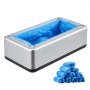 VEVOR Dispensador Automático de Cubrezapatos con 100 Cubrezapatos Desechables Antideslizantes, Apto Hasta la Talla 11 de EE. UU. para el Hogar, Oficina, Laboratorio, Fábrica, Hospital, Plateado