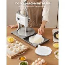 Prensa manual para masa de pizza de 9,5 pulgadas, laminadora de hojaldre de acero inoxidable