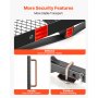 Porta-sillas de ruedas VEVOR para enganche de remolque, altura ajustable, cesta de carga de acero para scooter de movilidad de 500 libras con rampa plegable y kit estabilizador, compatible con receptores de enganche de 2" para camiones, SUV y automóviles, 46.1" x 26.8
