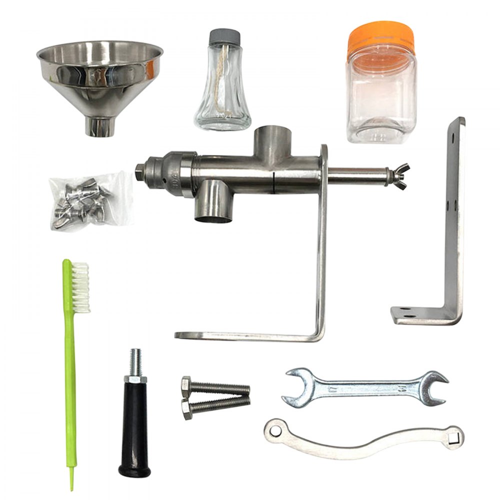 VEVOR Manual de HD Prensa de Aceite de Máquina Expulsor Extractora de Acero Inoxidable