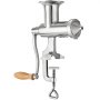 Exprimidor manual de pasto de trigo VEVOR de acero inoxidable con mango de madera y abrazadera.