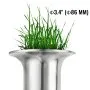 Exprimidor de pasto de trigo VEVOR con abertura de 3,4&quot; (86 mm) de diámetro y pasto de trigo fresco.