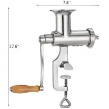 VEVOR Extractor de Pasto de Trigo Exprimidor de Pasto de Trigo Portátil con 3 Tamices Exprimidores de Pasto Trigo Manual Acero Inoxidable Extractora
