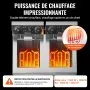 Freidora comercial VEVOR, freidora eléctrica de encimera de doble tanque de 3000 W con cesta, 2 x 11,6 qt/11 l, freidora de aceite doble de acero inoxidable con filtración de aceite, control de tiempo y temperatura, para uso en cocinas y restaurantes.