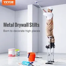 Zancos para paneles de yeso VEVOR Zancos para herramientas de aluminio 24''-40'' Pintura ajustable Plata