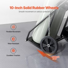 Carro para dos cilindros de soldadura Carro para tanque de oxígeno y acetileno con ruedas sólidas de 10