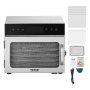 Deshidratador de alimentos VEVOR, 6 bandejas de acero inoxidable, 400 W, temperatura ajustable y temporizador de 24 horas, liofilizador para carne seca, frutas, verduras, hierbas y golosinas para perros.