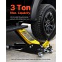 VEVOR Gato de piso, Gato de piso de perfil bajo de 3 toneladas, Gato de piso de carreras de aluminio y acero con bomba de elevación rápida de pistones dobles, rango de elevación del gato de piso 3-6/11"-19-11/16