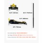 VEVOR Gato de piso, Gato de piso de perfil bajo de 3 toneladas, Gato de piso de carreras de aluminio y acero con bomba de elevación rápida de pistones dobles, rango de elevación del gato de piso 3-6/11"-19-11/16