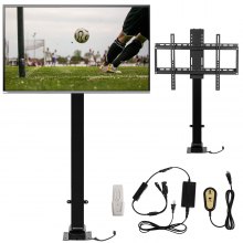 VEVOR Soporte motorizado para TV de 32 a 70 pulgadas con control remoto de altura ajustable de 28.74 a 68.11 pulgadas, capacidad de carga de 69.9 kg