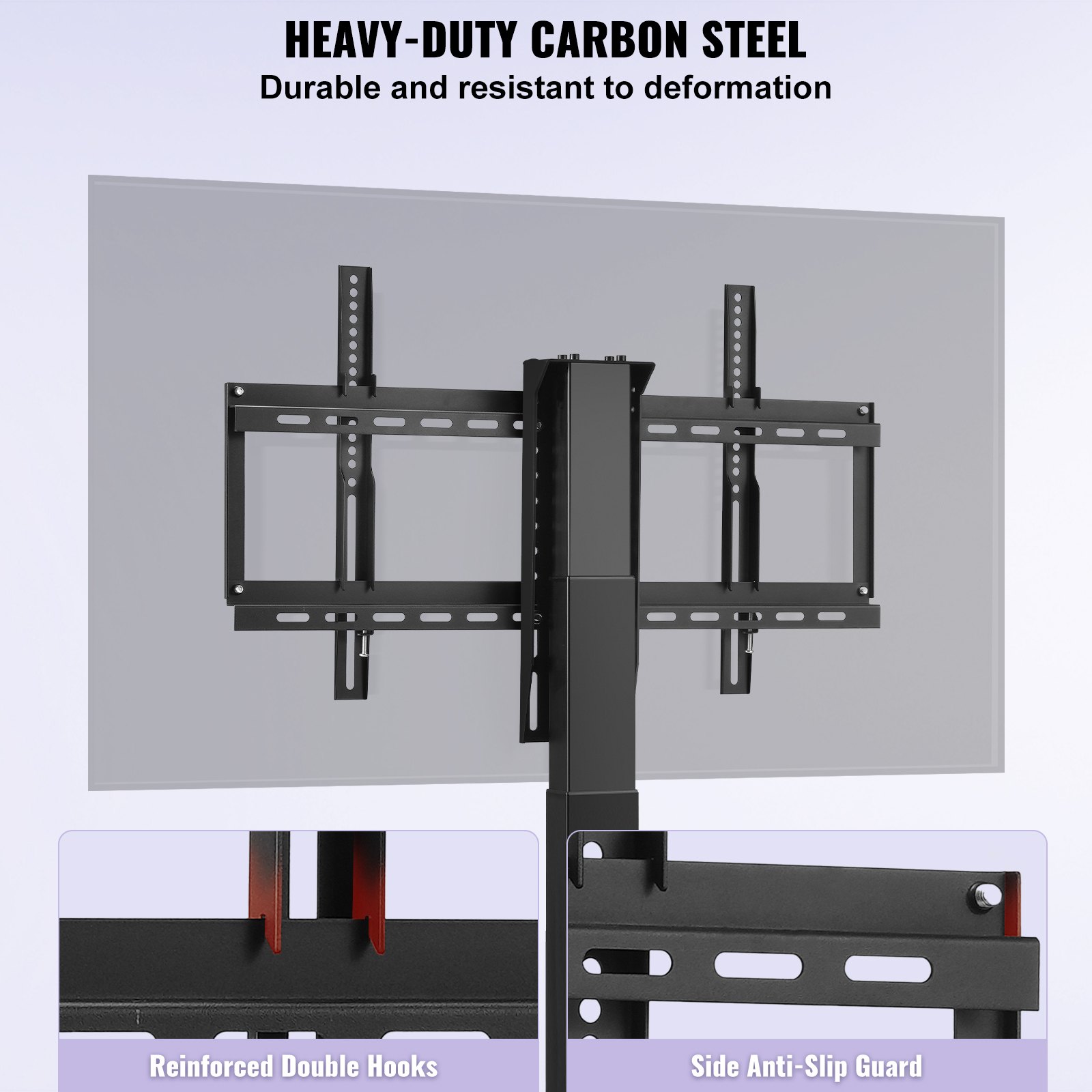 Elevador de TV automatizado VEVOR, recorrido de 39.4", compatible con televisores de 32 a 70", altura ajustable de 28.74 a 68.11", control remoto, carga máxima de 154 lb