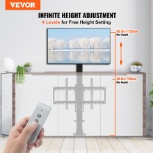VEVOR Soporte para TV Soporte de Elevación de Tv Motorizado Elevador de Tv Motorizado Acero al Carbono Mecanismo de Elevación de Tv Motorizado