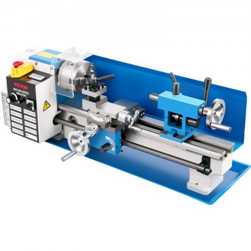 VEVOR 7 "X14" Mini Torno de madera de precisión 550W Torno de banco de metal Máquina de torneado