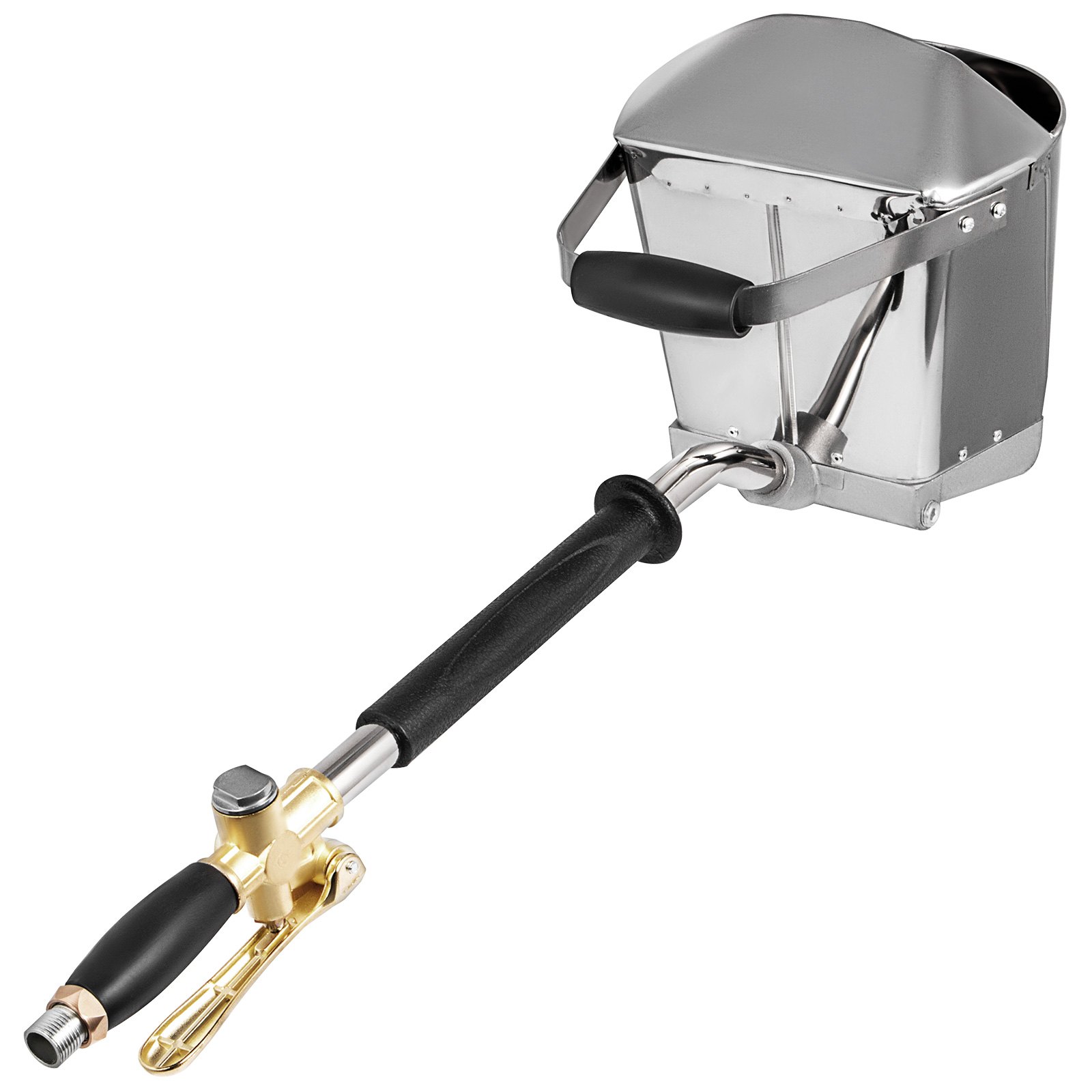 VEVOR - Pistola pulverizadora de mortero de cemento de 4 chorros, pistola neumática para estuco, pulverizador de cemento de hormigón con cubierta para pintar paredes, techos y techos, herramienta de hormigón de 80 cm