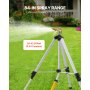Aspersor de trípode de 360°, aspersor resistente para césped y jardín, color gris