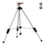 Aspersor de impacto VEVOR con base de trípode, resistente, con cabezal de latón y conector de 19 mm, cobertura de 360 grados para áreas extensas, altura ajustable para jardín, color gris.