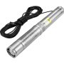 Bomba sumergible para pozo profundo VEVOR, 0.5 HP, 115 V/60 Hz, caudal de 28 gpm, altura de elevación de 50 m, con cable eléctrico de 10 m, bomba de agua de acero inoxidable de 10 cm para uso industrial, riego y doméstico, grado de impermeabilidad IP68.