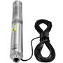 Bomba sumergible para pozo profundo VEVOR, 0.5 HP, 115 V/60 Hz, caudal de 28 gpm, altura de elevación de 50 m, con cable eléctrico de 10 m, bomba de agua de acero inoxidable de 10 cm para uso industrial, riego y doméstico, grado de impermeabilidad IP68.