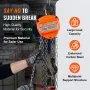 VEVOR Polipasto de cadena manual de 1/2 tonelada, 10 pies, capacidad de 1100 libras, acero al carbono galvanizado G80 con freno de doble trinquete, cadena automática y gancho de rotación de 360°, para muelle de fábrica de garaje