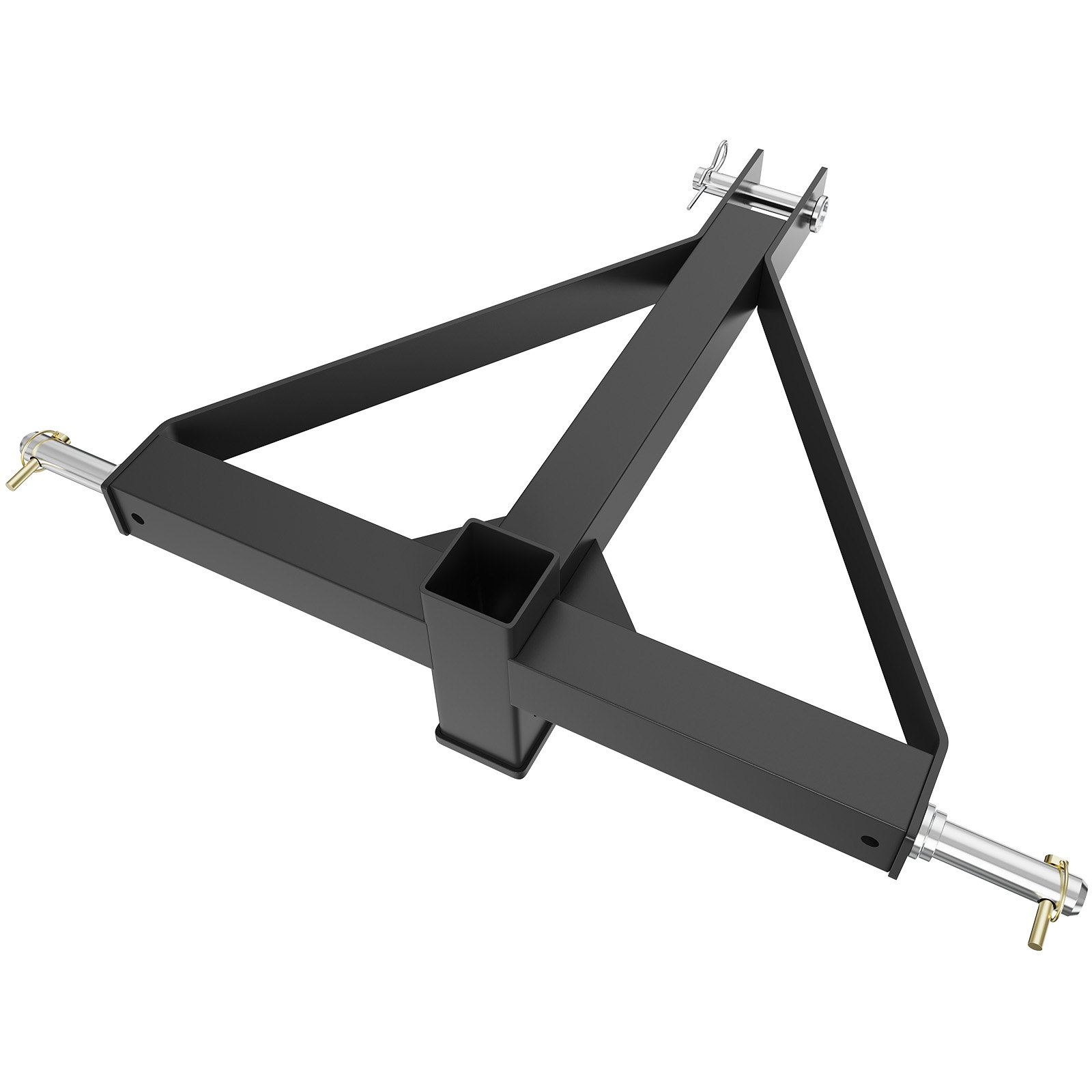 Receptor de enganche de 3 puntos VEVOR, adaptador de barra de remolque de 3 puntos y 2" para tractor de categoría 1 con pasadores, compatible con Kubota, Mahindra, Ford, Yanmar, John Deere y Massey Ferguson.