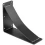 VEVOR - Soportes de estantería resistentes (2 unidades, 10 x 12 x 2,5 pulgadas, capacidad de carga: 204 kg), soportes de acero para estanterías triangulares soldados a mano, para pared, color negro mate, para bricolaje, estilo rústico.