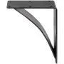 VEVOR - Soportes de estantería resistentes (2 unidades, 10 x 12 x 2,5 pulgadas, capacidad de carga: 204 kg), soportes de acero para estanterías triangulares soldados a mano, para pared, color negro mate, para bricolaje, estilo rústico.