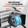 Motor paso a paso bifásico nema 23 de alta precisión con configuración de 4 cables para cabezal divisor VEVOR.