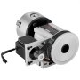 Cabezal divisor VEVOR, mandril de 3 mordazas K11-100 mm, cabezal indexador de eje A para fresadora CNC, eje rotacional, 4.º eje, altura central de 65 mm, contrapunto MT2, relación de transmisión 6:1, universal para grabado.