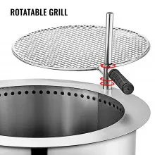 Pozo de fuego de doble llama para Patio, para quemar leña, sin humo, portátil, de acero inoxidable, para patio trasero