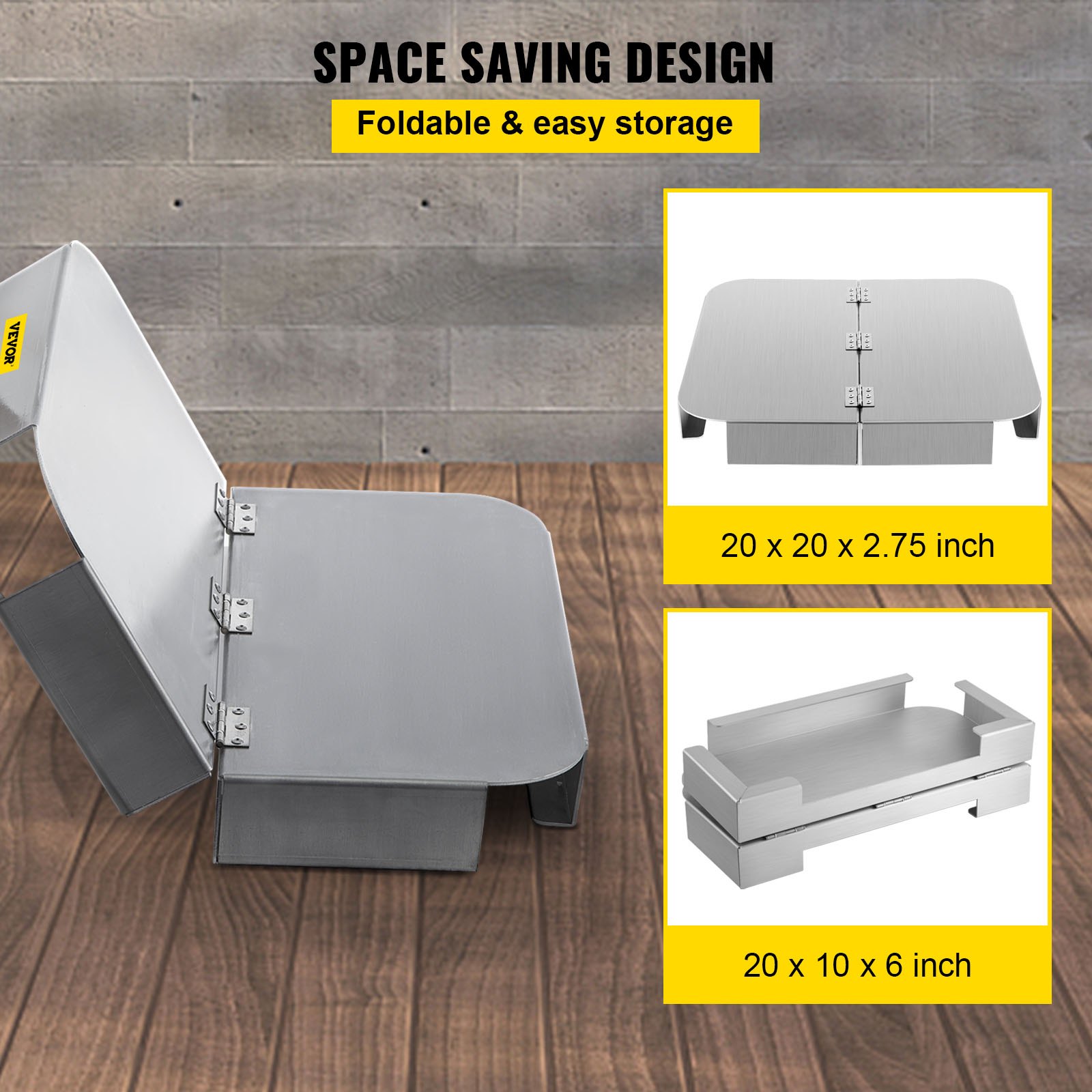 VEVOR Protector térmico para fogatas, 66 x 66 cm, protector de terraza y césped, deflector de calor para fogatas de alta temperatura, tapete para fogatas para proteger césped, almohadilla para fogatas al aire libre, hogueras, leña, cuadrado