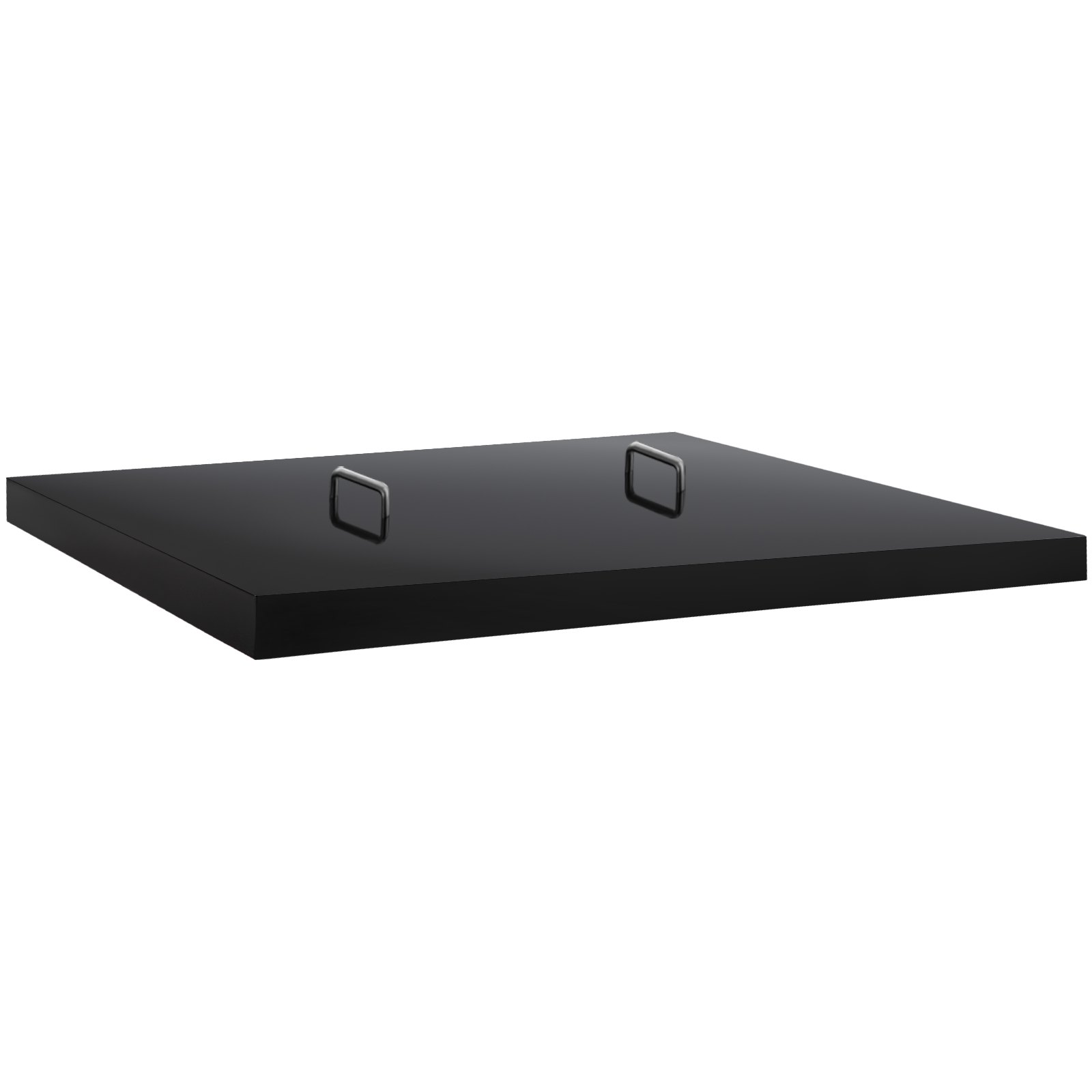Cubierta de parrilla VEVOR, compatible con parrilla Blackstone de 28", tapa de parrilla de acero al carbono negro con recubrimiento en polvo con mango de acero inoxidable para barbacoa al aire libre, accesorios de parrilla de piedra negra, negro