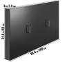 Tapa para plancha VEVOR, compatible con plancha Blackstone de 36", cubierta plana de acero al carbono negro con recubrimiento en polvo, resistente al agua y con asa resistente al calor.