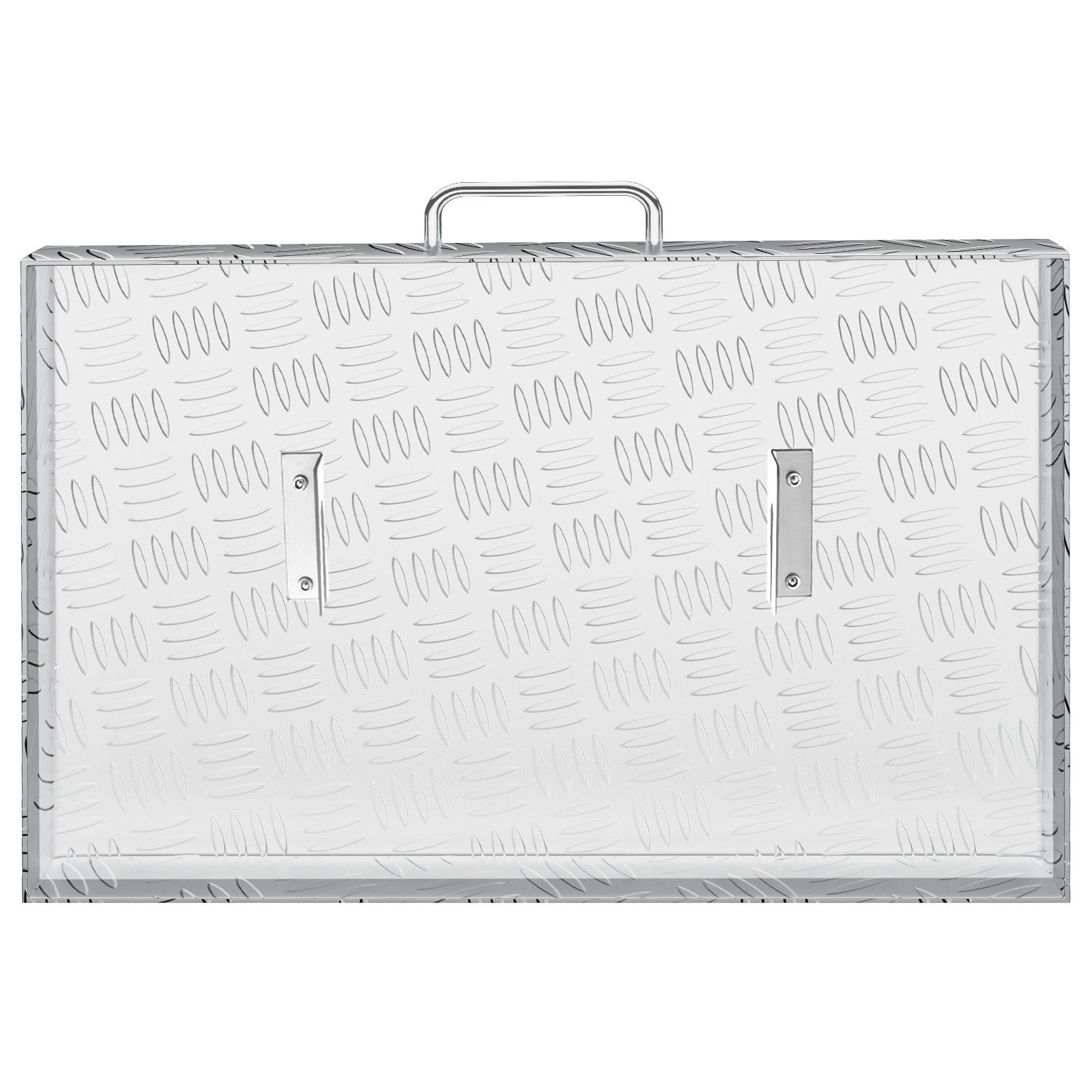 Funda para plancha VEVOR, compatible con plancha Blackstone de 28", ligera, de aluminio con placa de diamante y asa de acero inoxidable para barbacoa al aire libre, color plateado.