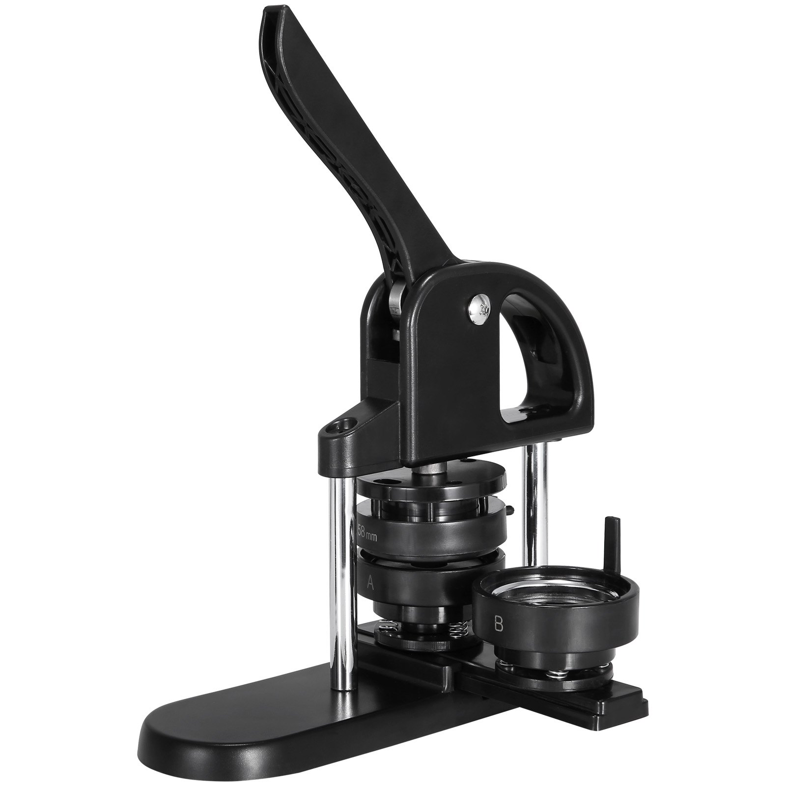 Máquina para hacer botones VEVOR, 1/1.25/2.28 pulgadas (25/32/58 mm), 3 en 1, con 300 piezas para botones, incluye el libro mágico Panda, kit de punzonado con mango ergonómico arqueado, ideal para niños.