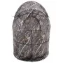 VEVOR - Escondite de caza individual con bolsa de transporte, tienda de camuflaje portátil, refugio oculto reforzado y duradero con puerta y ventana silenciosas con cremallera, para pavos y ciervos