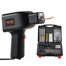 VEVOR Kit de soldadura de plástico, pistola de soldadura de plástico con grapadora caliente de doble potencia de 70/150 W, kit de reparación de parachoques de coche de plástico con 600 piezas de 6 tipos de grapas, 56 varillas de soldadura, alicates para kayak/juguetes/reparación de grietas de plástico