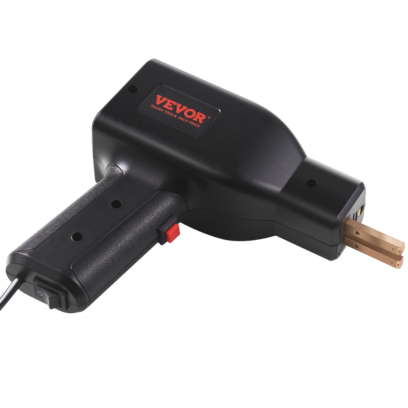 VEVOR Kit de soldadura de plástico, pistola de soldadura de plástico con grapadora caliente de doble potencia de 70/150 W, kit de reparación de parachoques de coche de plástico con 600 piezas de 6 tipos de grapas, 56 varillas de soldadura, alicates para kayak/juguetes/reparación de grietas de plástico